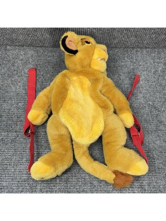 Vintage Disney Lion King Simba Character Plush Backpack 90s Comfort Hug Clean main image 10